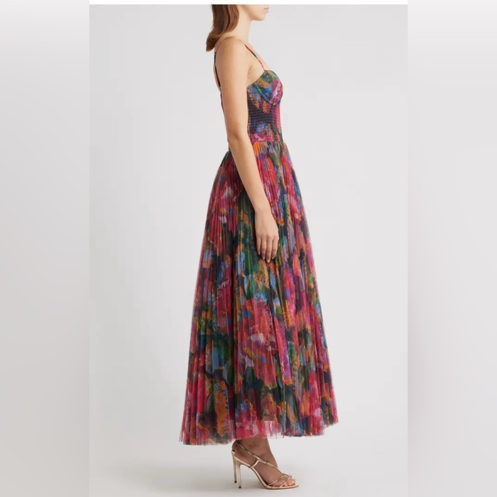 NWT Hutch Multicolor Pleated Maxi Dress - Picture 8 of 10
